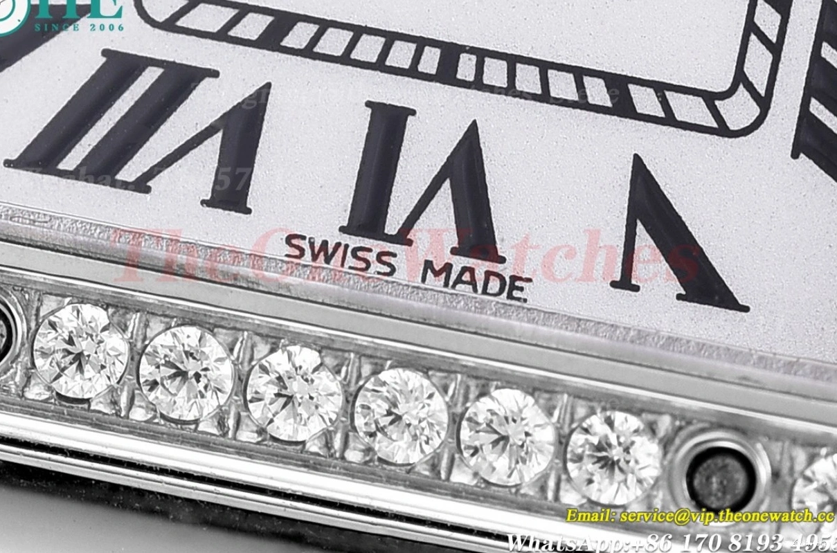 Ladies Dial Qtz De Secrete Swiss 22mm Panthere SS 8848F Dia White SS 1219